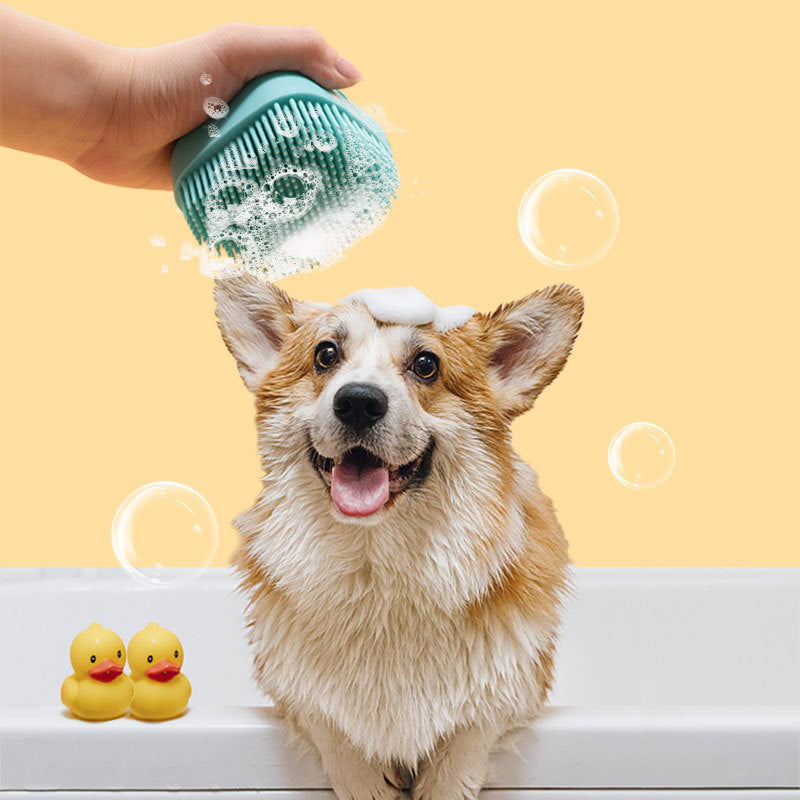 Escova Pet Massageadora para Banho